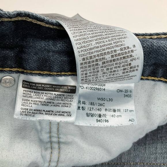 Levis 559 Relaxed Straight Fit Jeans Blue Men's Size 50x30 - Picture 5 of 9